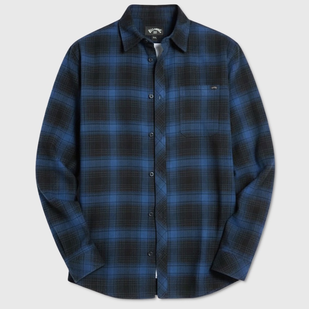 Billabong Big‎ & Tall Coastline Flannel Shirt - NWT Mens 5XL Multi - #48635-E5